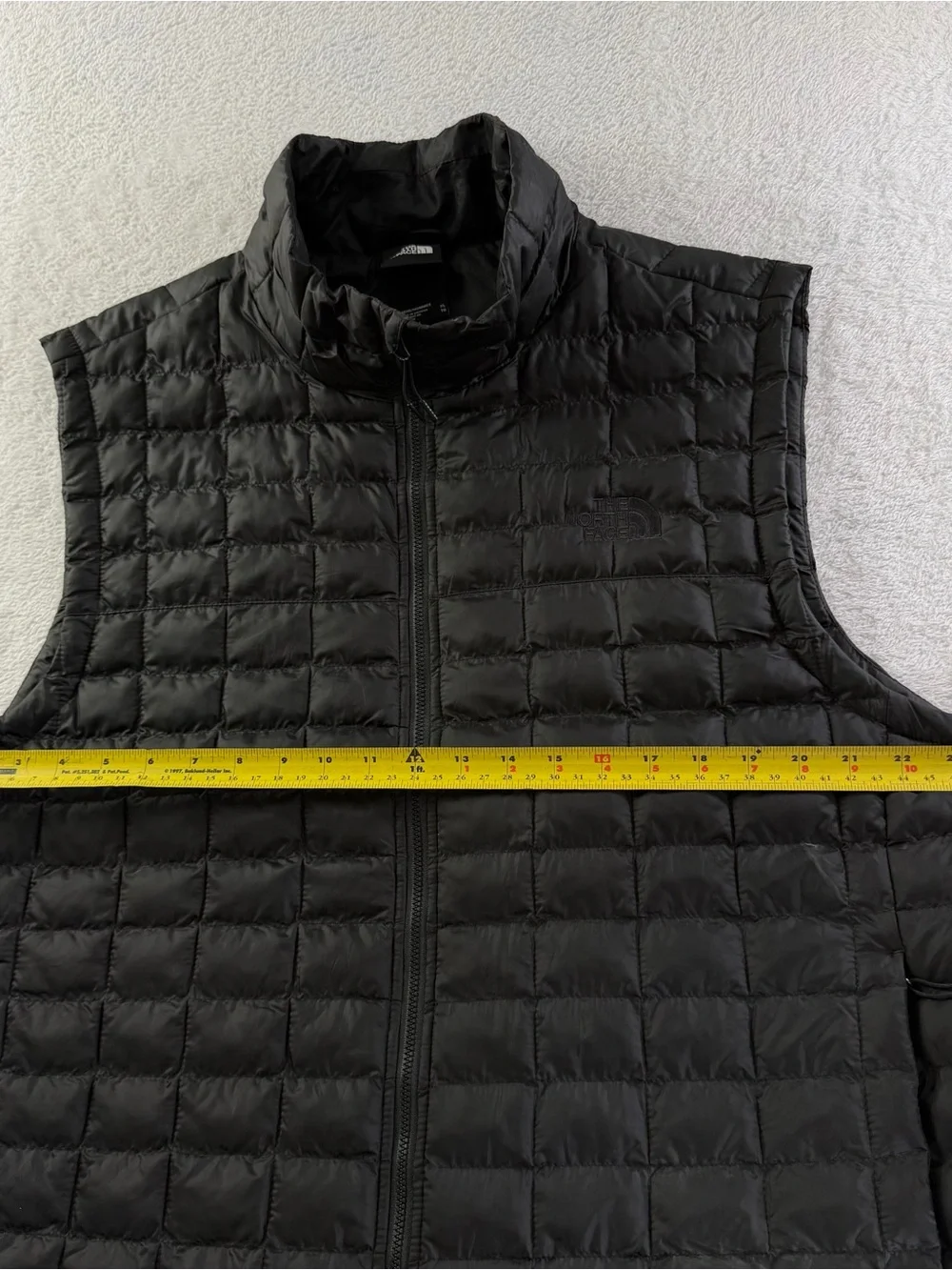 The North Face ThermoBall Eco Black Insulated Puffer Vest Tonal Logo